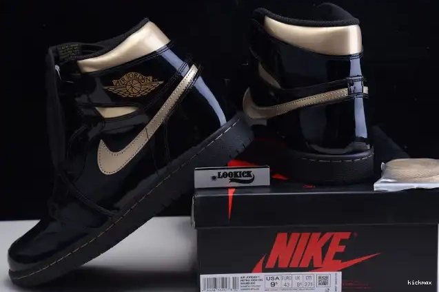 Rep MAX RETRO JORDAN HIGH GOLD AIR BLACK (2020) 1 METALLIC 555088-032 0330
